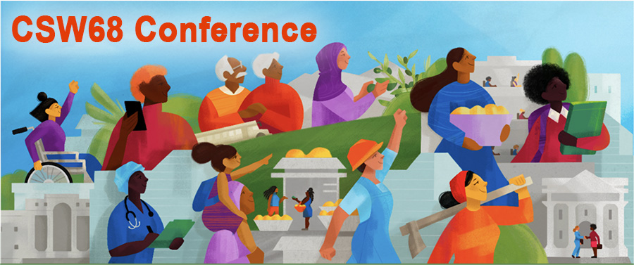 CSW68 graphic of multicultural women at work