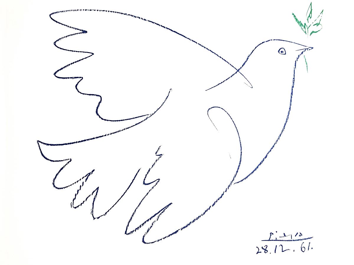 Picasso’s Peace Dove drawing